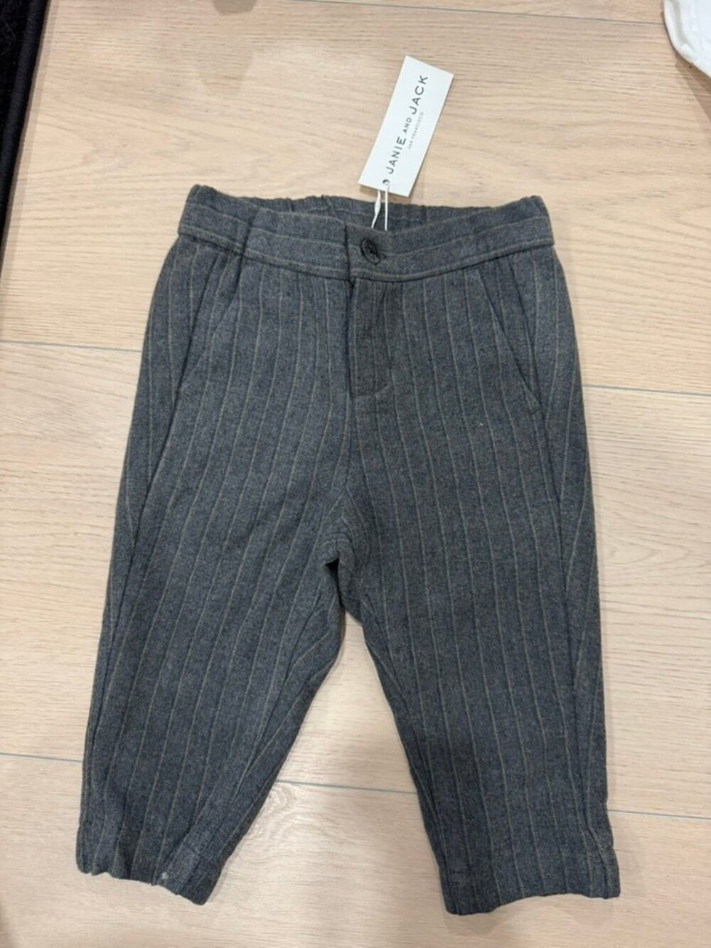 NWT Janie and Jack Dress Pants 6 TO 12 MONTHS Gray